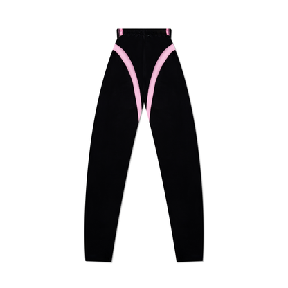 V Cut  Pink Leggings