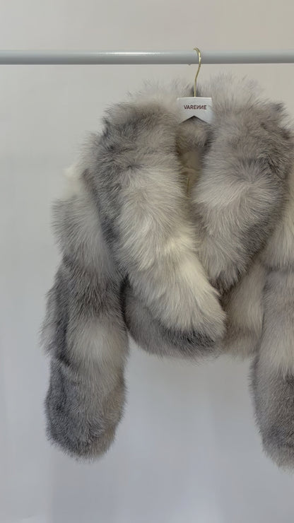 Brown Fox Fur Jacket